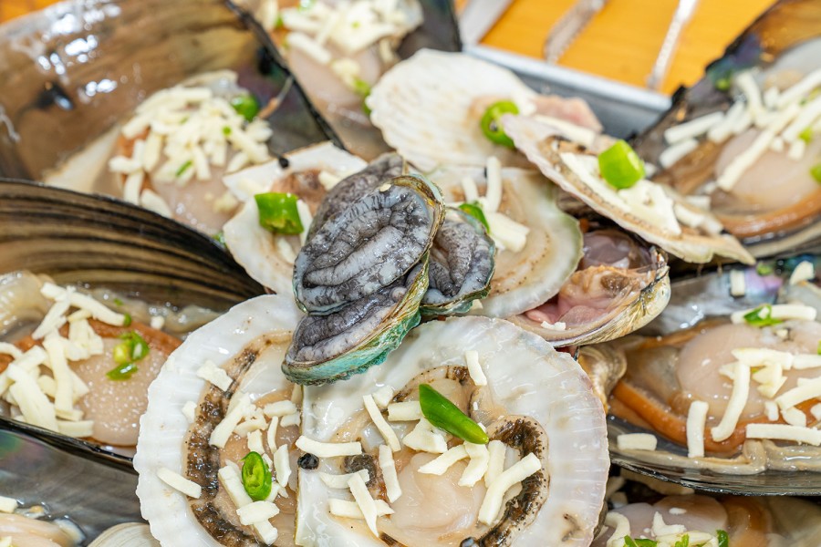 Parev sashimi grilled clams restaurant
